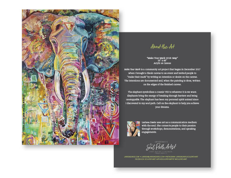 Be Unstoppable: Elephant Greeting Card - Larissa Davis