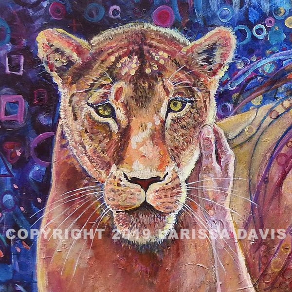 Sovereign is an original painting by Larissa Davis for healing self-worth