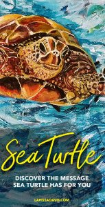 Sea Turtle spirit animal poster turtle symbolism meaning