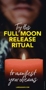 Full moon release ritual for personal growth and manifesting