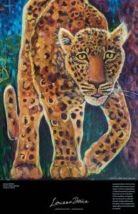 Leopard spirit animal poster art by larissa davis