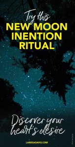 New moon ritual: manifest your intention