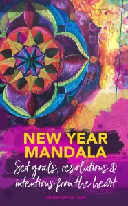 New year mandala: Set goals, resolutions, and intentions from the heart
