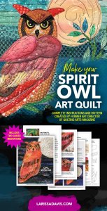 Owl Spirit Animal: Art Quilt Pattern + meditations
