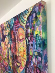 Goddess Art: Perseverance wallart-collector abstractexpressionism by larissa davis