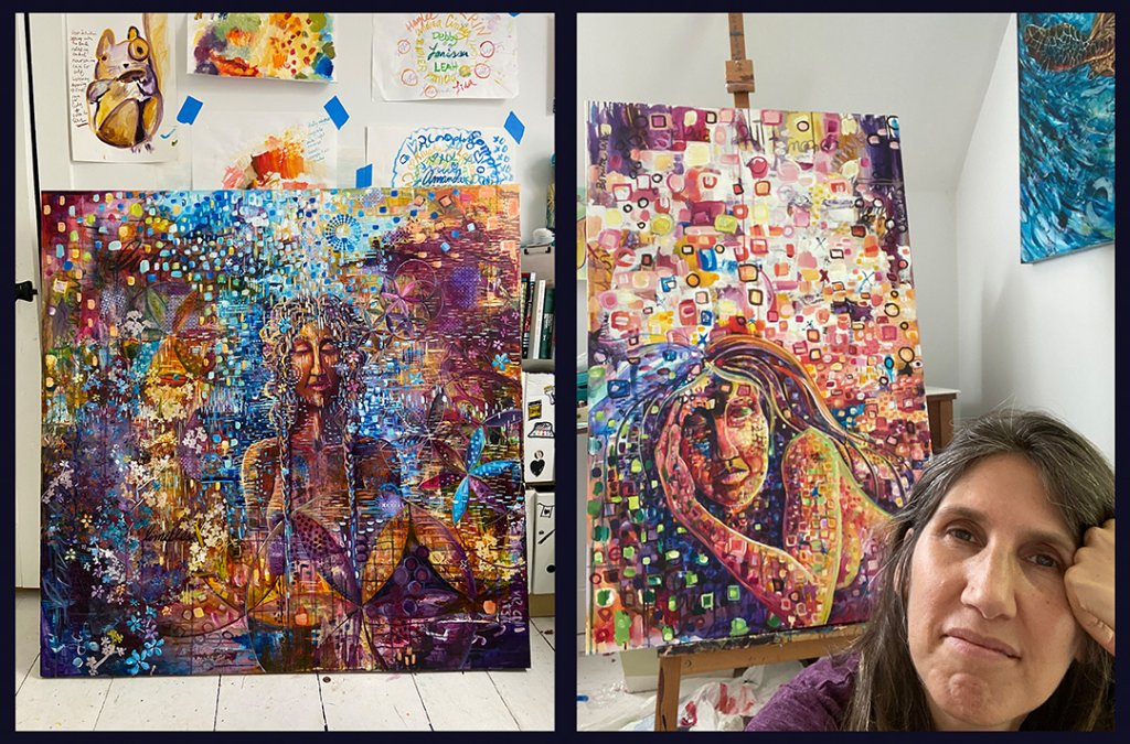 On my canvas: May 2020 in the studio with visionary artist Larissa Davis