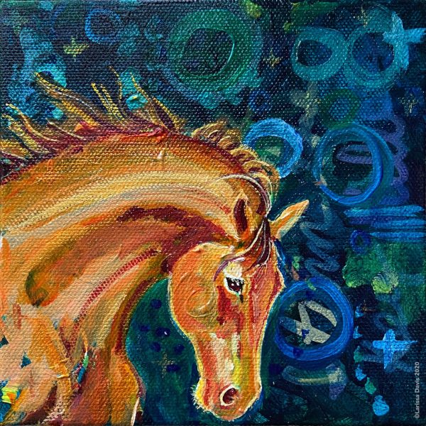 Freedom Horse art by Larissa Davis