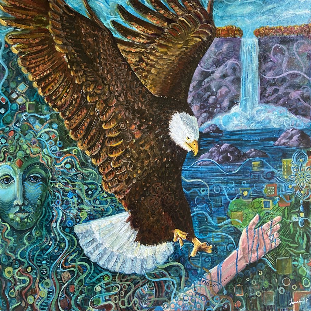 Earth A New Mother original painting by Larissa Davis