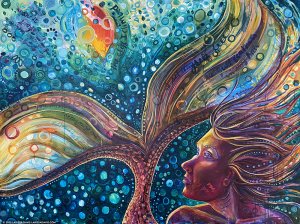 Mermaid art by Larissa Davis: I set myself free
