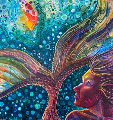 Mermaid art by Larissa Davis: I set myself free