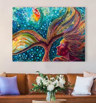 Mermaid art by Larissa Davis: I set myself free