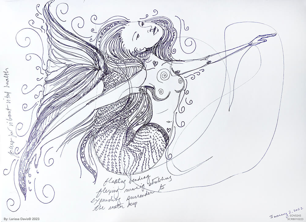 Sovereign Scribble Mermaid by Larissa Davis