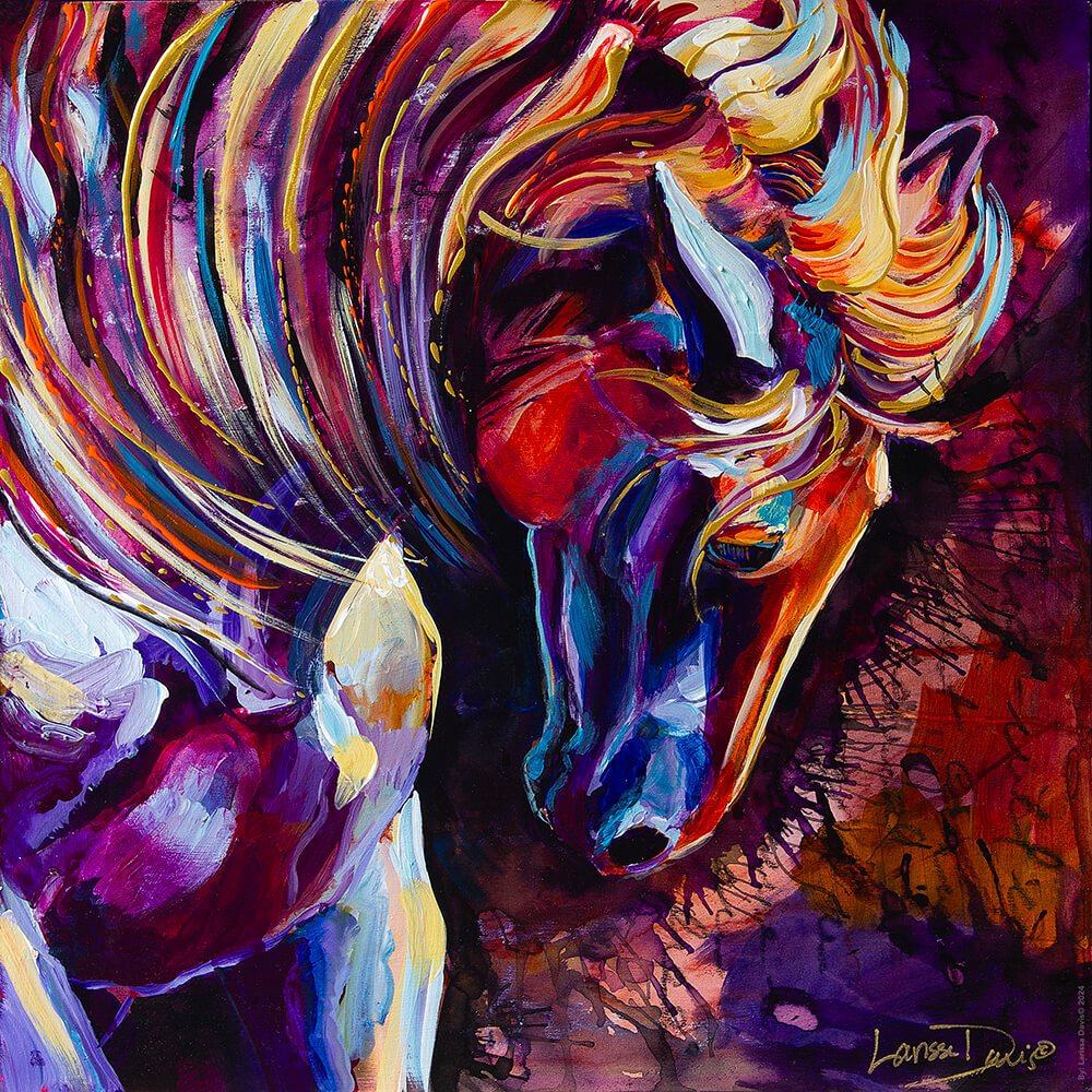 Once Broken I Horse Dreamscape Painting by Larissa Davis