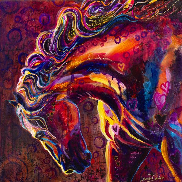 Once Broken II Horse Dreamscape Painting by Larissa Davis