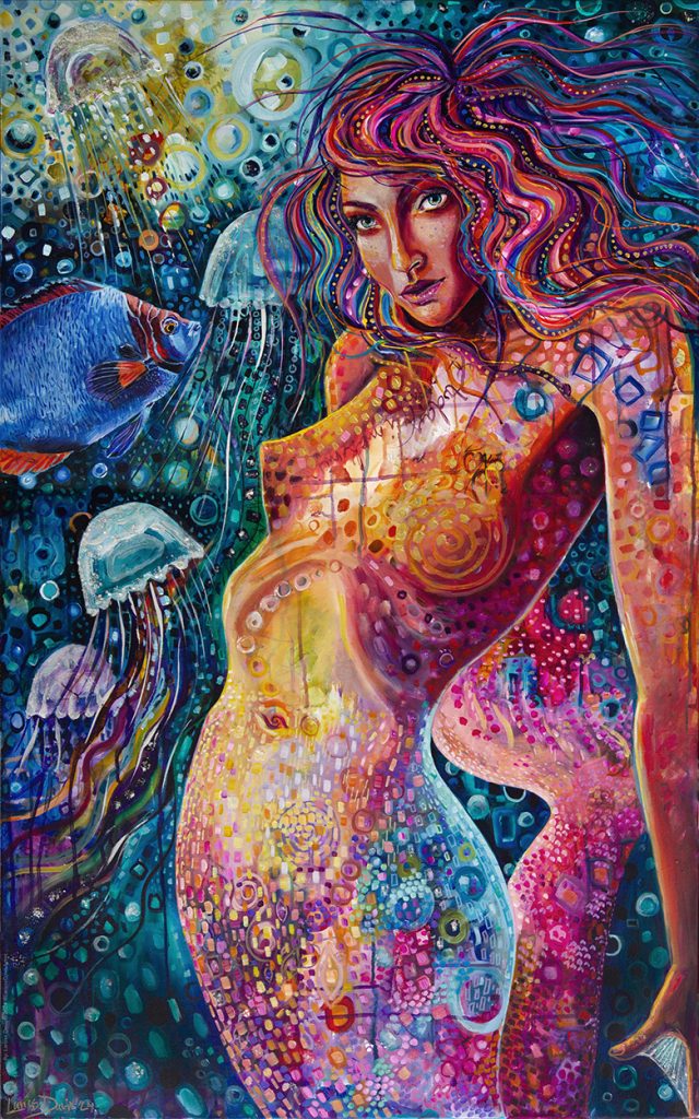 No Apologies Mermaid painting by Larissa Davis