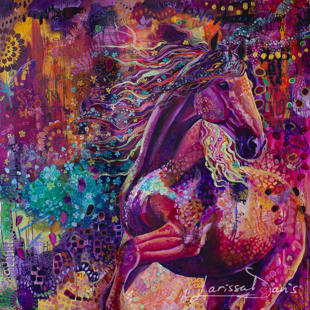 Radiance inspirational horse art by Larissa Davis