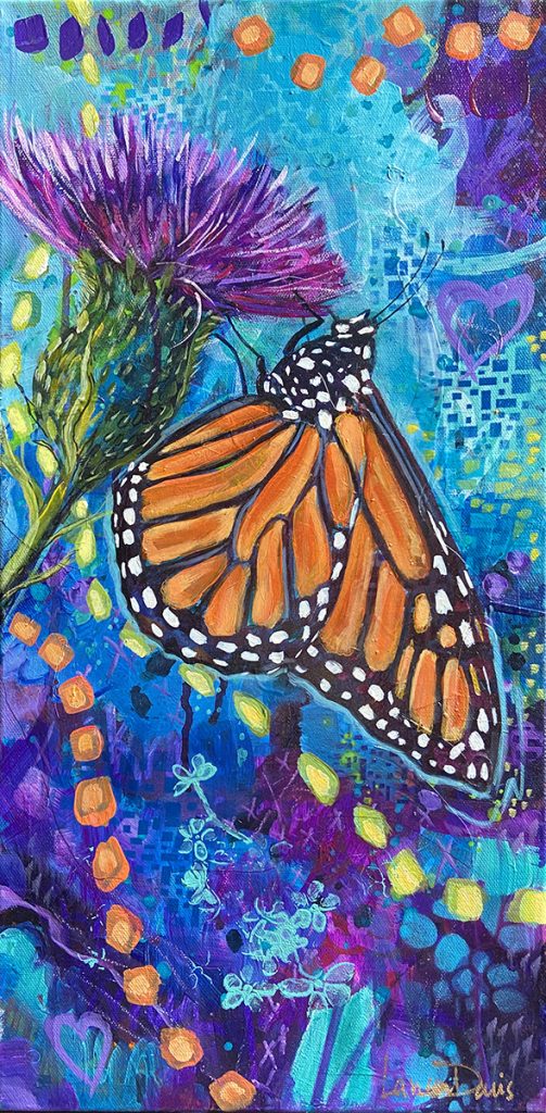 Monarchy sovereign painting of transformation and becoming by Larissa Davis