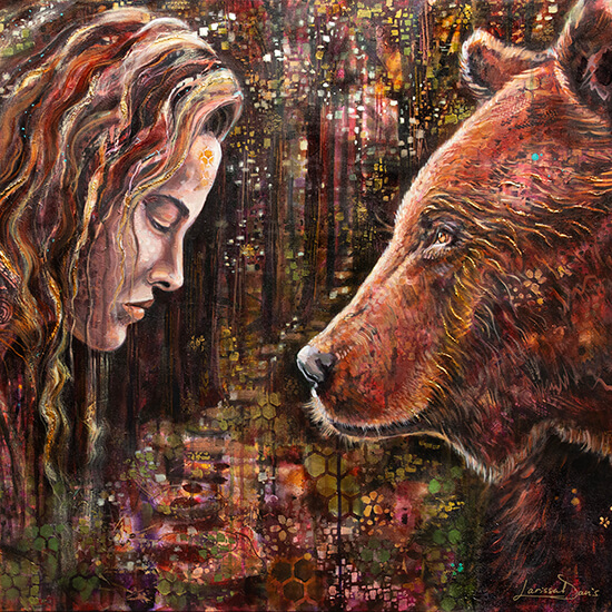 Chosen: Woman and Bear by Larissa Davis