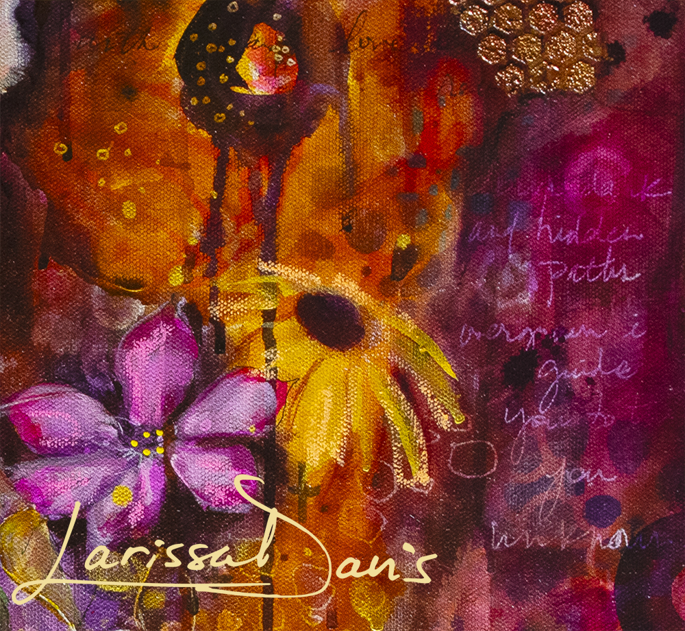 Leap of Faith Lush jaguar portrait by Larissa Davis