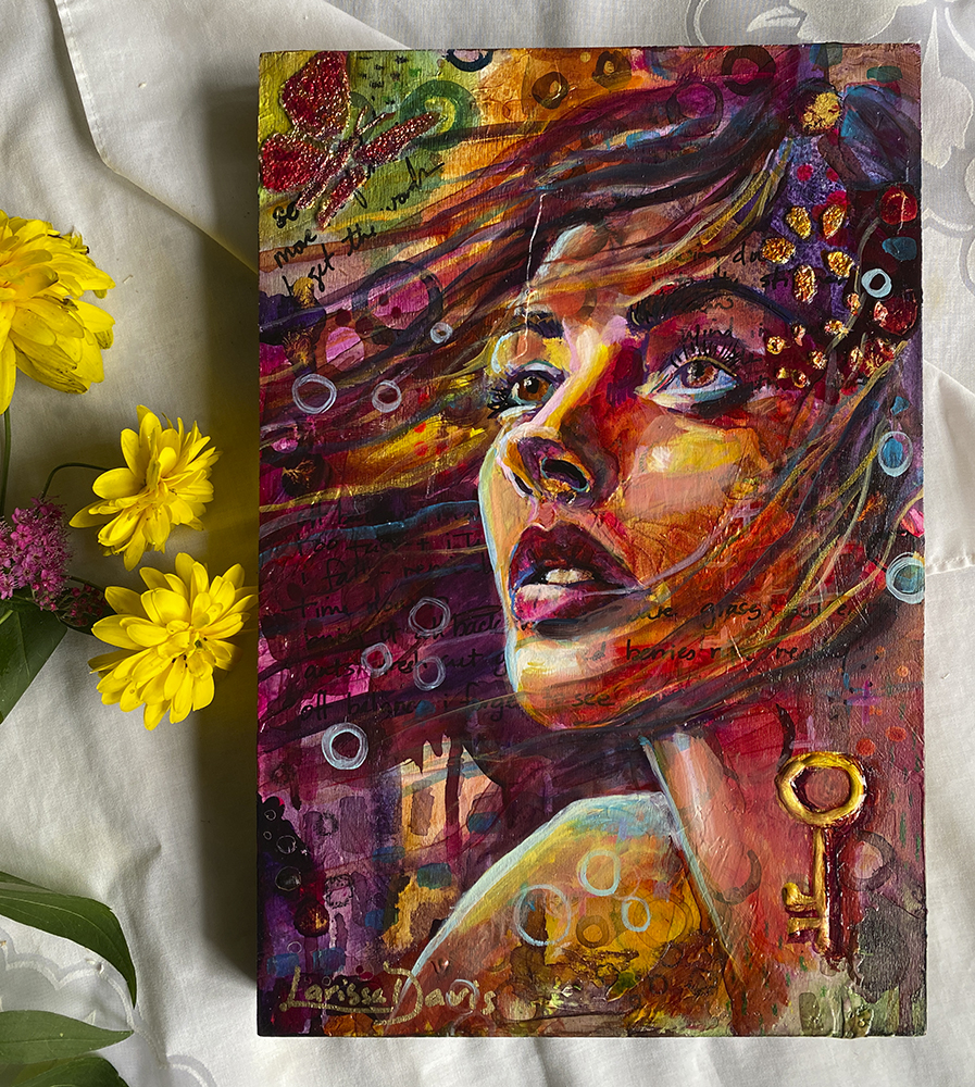 Unspoken inspirational portrait of a woman becoming by Larissa Davis